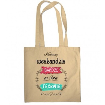 TORBA NA ZAKUPY WEKEEND NADRUK