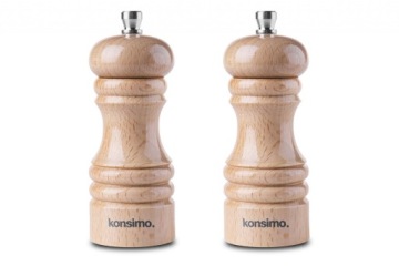 РУЧНАЯ СОЛЬ ДЛЯ ПЕРЦА 12 см 2 шт. ДУБ