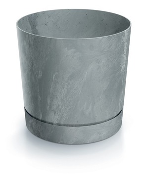 DONICZKA DONICA Okrągła z podstawką BETON EFFECT beton ŚR19,9cm H19,6cm