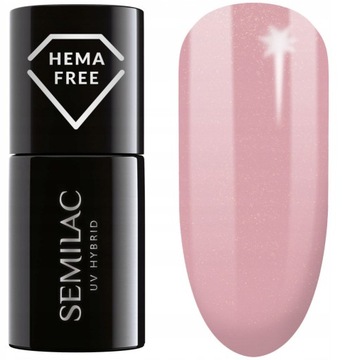 SEMILAC 376 Shimmer Stone Pink Diamond Lakier Hybrydowy
