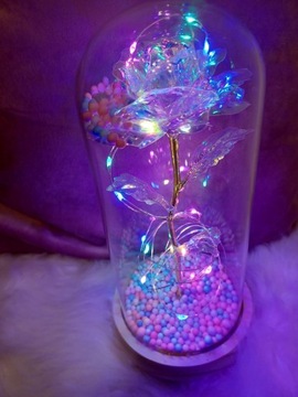 MAGIA ROSE IN GLASS ПОДАРОК ​​СВЕТЯЩИЙСЯ LED ко Дню святого Валентина
