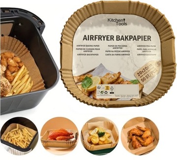 Выпечка бумаги Airfryer встает для не -фат -Fryer 50 ПК
