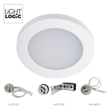 Oprawa oczko halogen LED IP44 łazienka białe