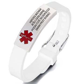 Спасательный браслет-резинка ПРИ ДИАБЕТЕ, Эскулап