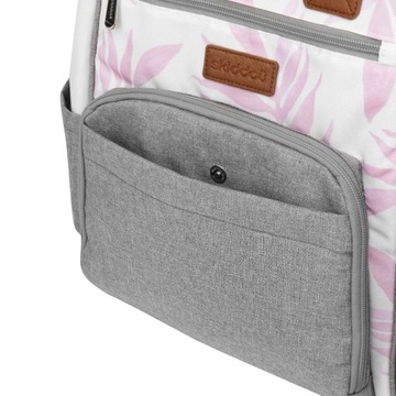 РЮКЗАК-органайзер для коляски SKiddou Astrid Розовый-серый