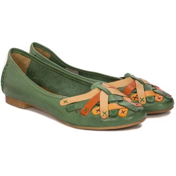 Балетки Maciejka 01358-09, зеленый, зеленый, размер 40