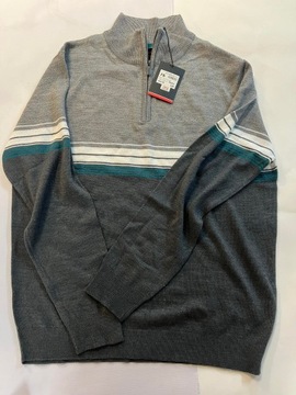 Sweter marki PIERRE CARDIN wkrotki zamek okazja cenowa wyprzedaz XL T11