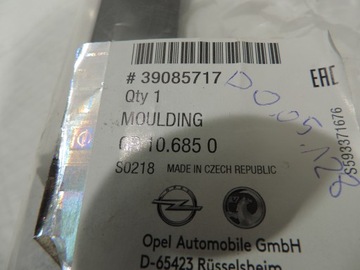 KRYT SLOUPU DVEŘE PRAVÁ PŘEDNÍ OPEL ASTRA K NOVÁ