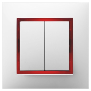 ДВОЙНОЙ ПЕРЕКЛЮЧАТЕЛЬ С ПОДСВЕТКОЙ