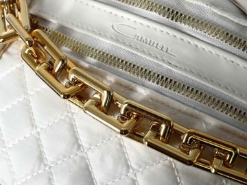 ЖЕНСКАЯ ЭЛЕГАНТНАЯ НАСТЕННАЯ СУМКА СУМКА КРЕСТОВАЯ СУМКА БЕЛОЕ ЗОЛОТО