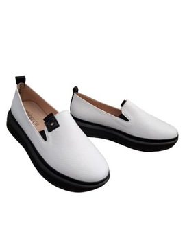 VINCEZA 7897 МОКАСИНЫ, БЕЛЫЕ, РАЗМЕР. 38