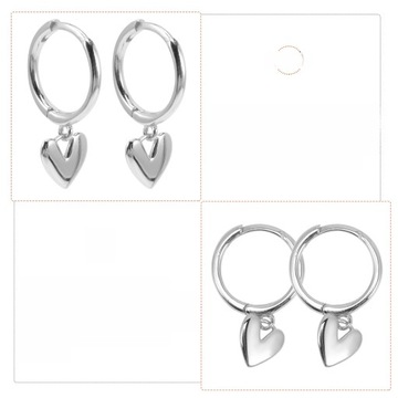 УНИКАЛЬНЫЕ ЖЕНСКИЕ СЕРЬГИ-КУЛОНЫ СЕРДЦЕ