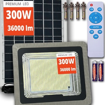 MOCNA DUŻA LAMPA SOLARNA LED ULICZNA OGRODOWA PILOT HALOGEN SOLARNY premium