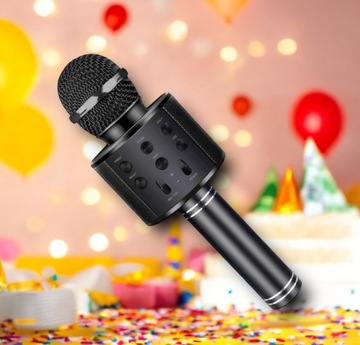 Mikrofon Karaoke Bluetooth RGB Bezprzewodowy Głośnik Dla Dzieci i Dorosłych
