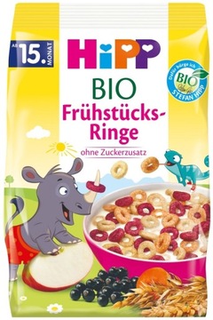 HiPP BIO płatki śniadaniowe kółka wielozbożow 135g