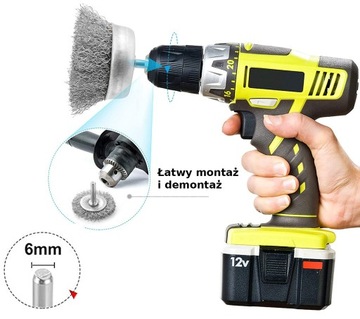 ПРОВОЛОЧНЫЕ ЩЕТКИ ДЛЯ ОТВЕРТОК И ДРЕЛ НАБОР ПРОВОЛОЧНЫХ ЩЕТОК ПО МЕТАЛЛУ