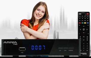 Декодер DVB-T2 H265 HEVC Ferguson T40 Тюнер наземного телевидения MUX 1 2 3 8