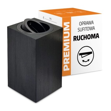 Oprawa Natynkowa Halogenowa Tuba Ruchoma Kwadrat