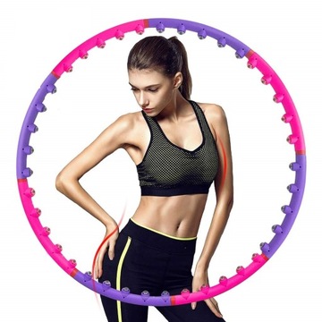 HULA HOP SKŁADANE Z KULKAMI KOŁO Z MASAŻEM 98cm