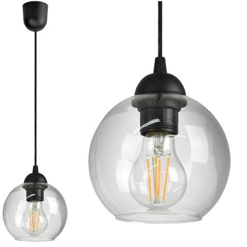 Szklana Lampa Wisząca Plafon Geometryczne Klosze