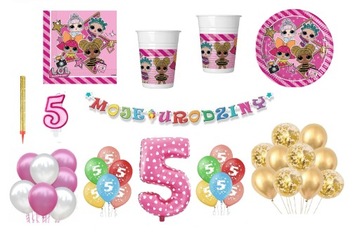 Набор воздушных шаров LOL 1-9 на день рождения