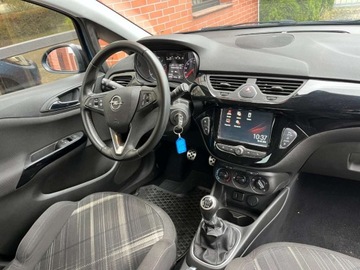 Opel Corsa E Hatchback 3d 1.4 Turbo 100KM 2018 Opel Corsa 1.4 benzyna 100 KM 6 biegow czarny dach zadbany mozliwa zamia, zdjęcie 6