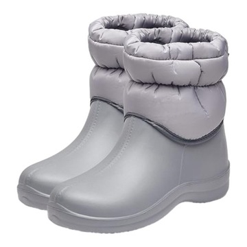 СНЕЖНЫЕ БОТИНКИ ЖЕНСКИЕ УТЕПЛЕННЫЕ ЛЕГКИЕ ТЕПЛЫЕ 41 D-337 G ЖЕНСКИЕ СЕРЫЕ КА