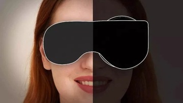 Эргономичная повязка для сна 3D PREMIUM BLACKOUT, серая маска