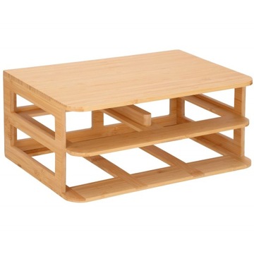 БАМБУКОВЫЙ СТОЛ-ОРГАНИЗАТОР КОСМЕТИКА С 3 ЯЩИКАМИ КОНТЕЙНЕР ДЛЯ ВАННОЙ КОМНАТЫ