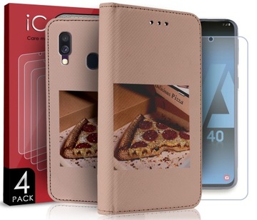 ETUI MARKOWE DO SAMSUNG GALAXY A40 WZORY + SZKŁO