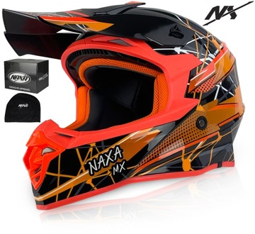 NAXA KASK MOTOCYKLOWY C9/T CROSS OFF-ROAD QUAD r.M