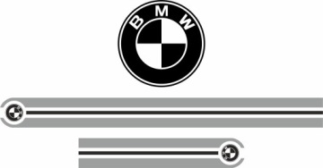 Samolepky Bmw 3/4 Maska a klapka Pásy 2 barvy Kvalita