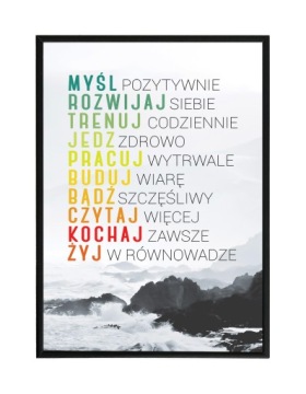 Obrazy w ramie - motywacyjne