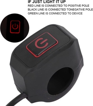 ВЫКЛЮЧАТЕЛЬ ДЛЯ РУЛЯ МОТОЦИКЛА 22ММ СИНИЙ