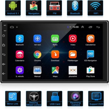 ANKEWAY 7-cali 2 DINi Android radio samochodowei multimedialne nawigacja