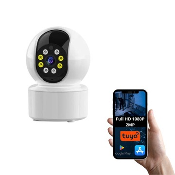 Kamera wewnętrzna z podczerwienią PTZ Niania realne 2MP 1080p FHD WIFI TUYA