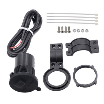 Ładowarka motocyklowa GNIAZDO USB Port 2.1A 12-24V