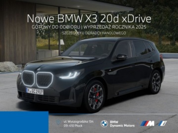BMW X3 G45 2025 BMW X3 20d xDrive 197 KM mHEV - Pakiet M Pro - WyprzedazRocznika 2025