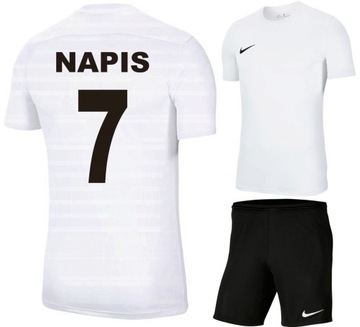 Nike komplet strój piłkarski z NADRUKIEM M męski