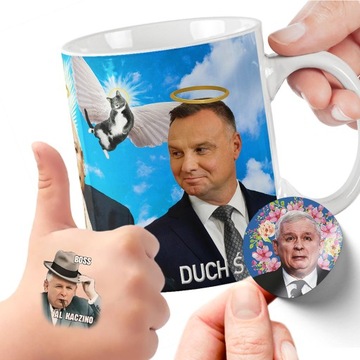 ZESTAW NA PREZENT KUBEK TATUAŻE NAKLEJKI ANTY PIS TRÓJCA PISOWSKA JAKOŚĆ
