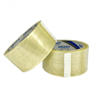 48mm/50y TAŚMA pakowa do klejenia paczek SMART KLEJĄCA przezroczysta AKRYL