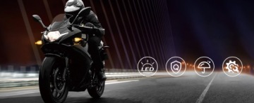 4x СВЕТОДИОДНЫЕ ДИСПЛЕИ С УПРАВЛЕНИЕМ MOTORCYCLE QUAD ATV SKUTER 14 LED 12V M10