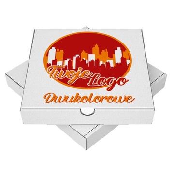 Kartony Do Pizzy Własne Logo 24x24 dwukolorowe