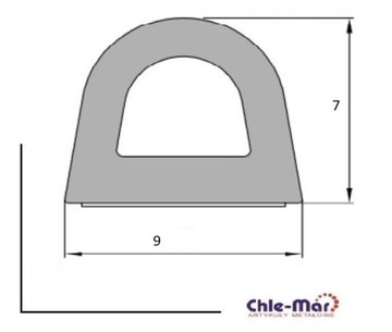 УПЛОТНИТЕЛЬ ДЛЯ ДВЕРЕЙ И ОКОН 100м профиль Д КОРИЧНЕВЫЙ САМОКЛЕЯЩИЙСЯ