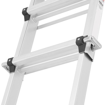 ЛЕСТНИЦА ТЕЛЕСКОПИЧЕСКАЯ 4Х5 ШАРНИРНО-ШАРНИРНАЯ АЛЮМИНИЕВАЯ 6,5М