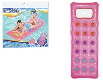 BESTWAY 43040 MATERAC DMUCHANY RÓŻOWY 188X71CM