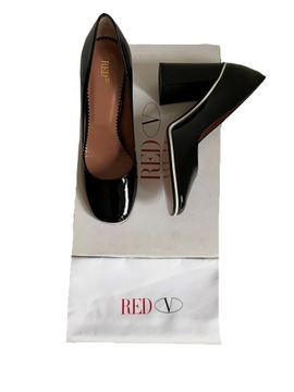 Лакированные туфли RED VALENTINO на высоком каблуке, размер 36