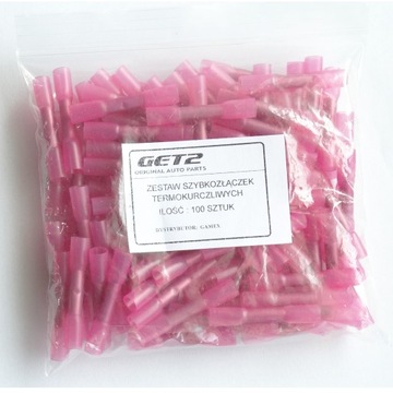 SZYBKOZŁĄCZKA ZACISKOWA TERMOKURCZLIWA 1mm -1,5mm 100 szt