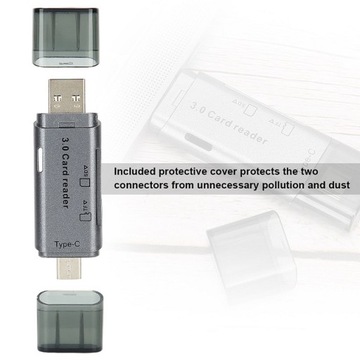 Устройство чтения карт памяти TF SD Type C USB 3.0 OTG