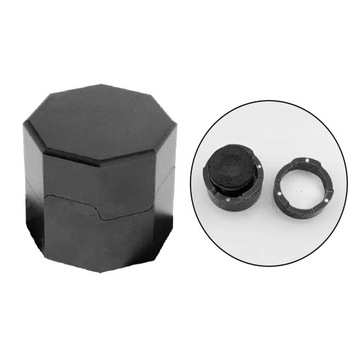 Восьмиугольный карманный держатель для мела в бильярдном бассейне, черный